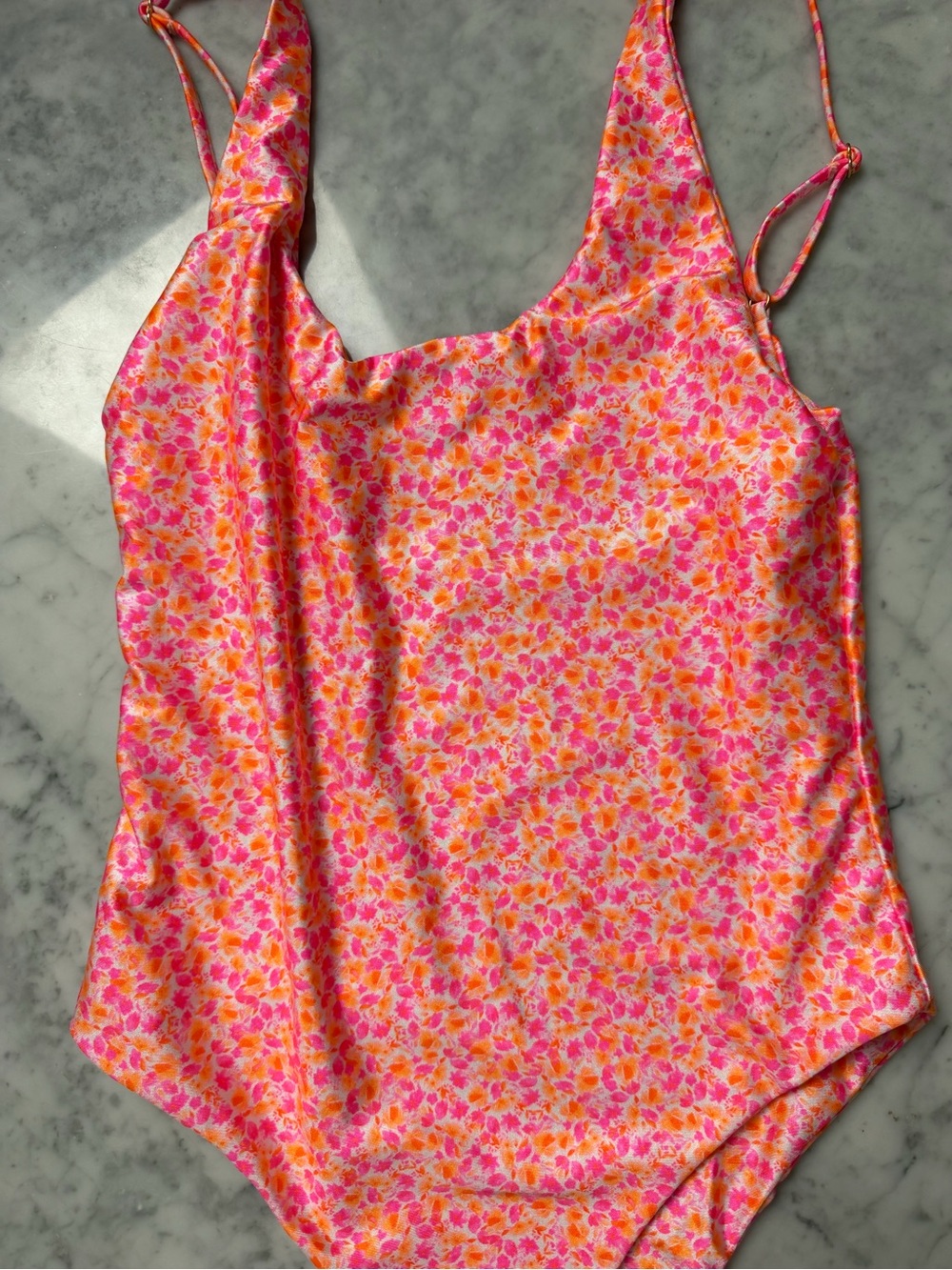 Kulani Kinis Pink & Orange Floral One-Piece Swimsuit